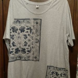 Old Navy Gray Bandana Print Nightshirt